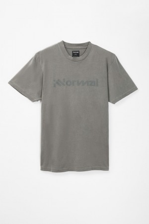 NNormal Organic cotton t-shirt Grise | SHNMO-1943