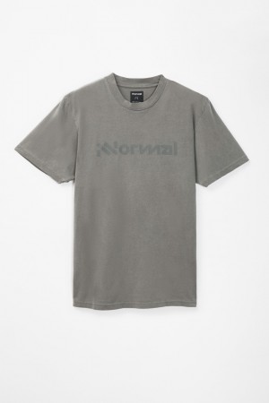 NNormal Organic cotton t-shirt Grise | YFHKE-8296