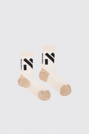 NNormal Race sock Beige | UWGSY-9024