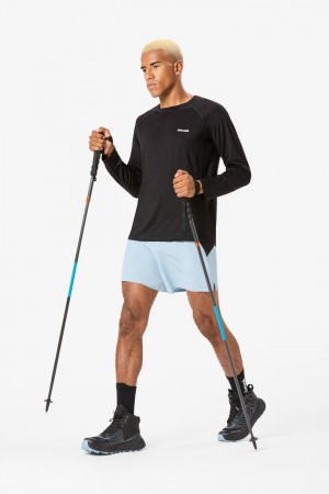 NNormal merino long sleeve t-shirt Noir | JAVYH-0874